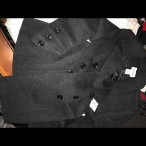 Cashmere Blend Short Peacoat